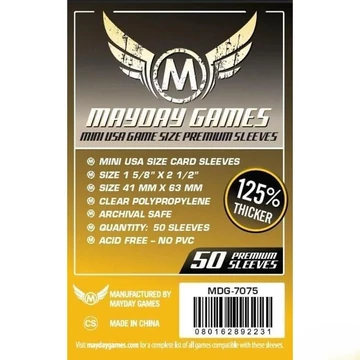 Mayday Games Prémium " Mini USA"  kártyavédő 41x63mm. (50db)
