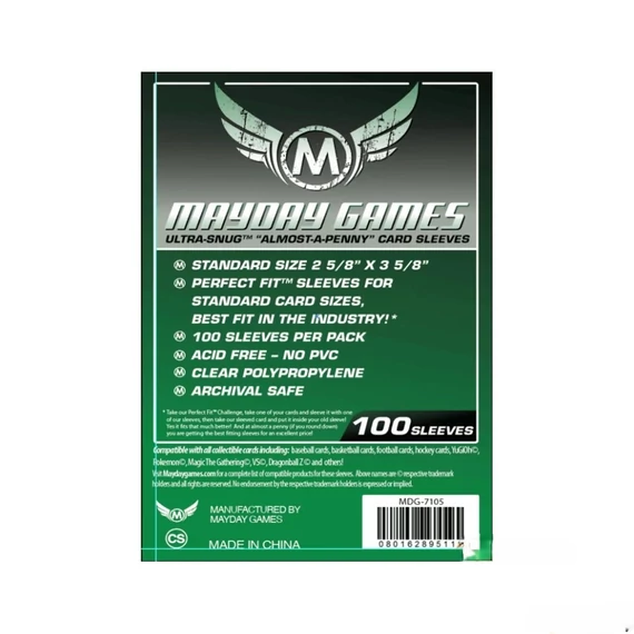 Mayday Games Ultra-Snug "Almat A Penny" kártyavédő 66,7x92mm. (100db)